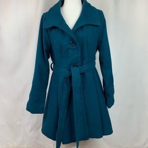 ModCloth Weekday Wish Coat in Teal NWOT
